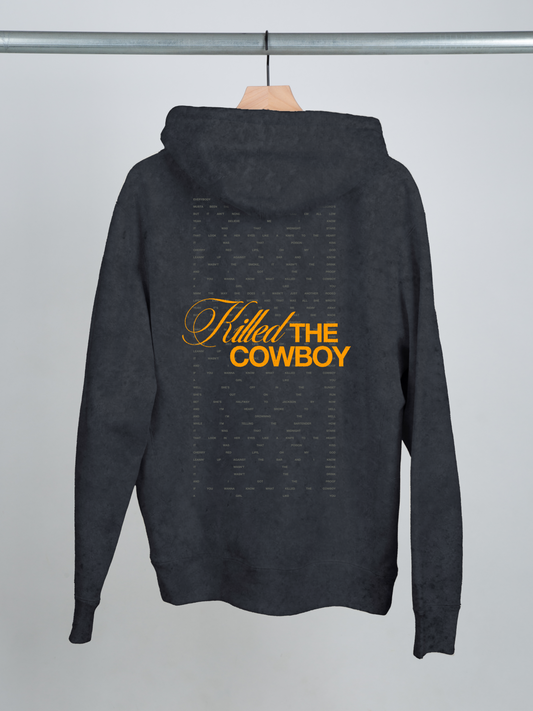 Killed The Cowboy Grey Wash Hoodie