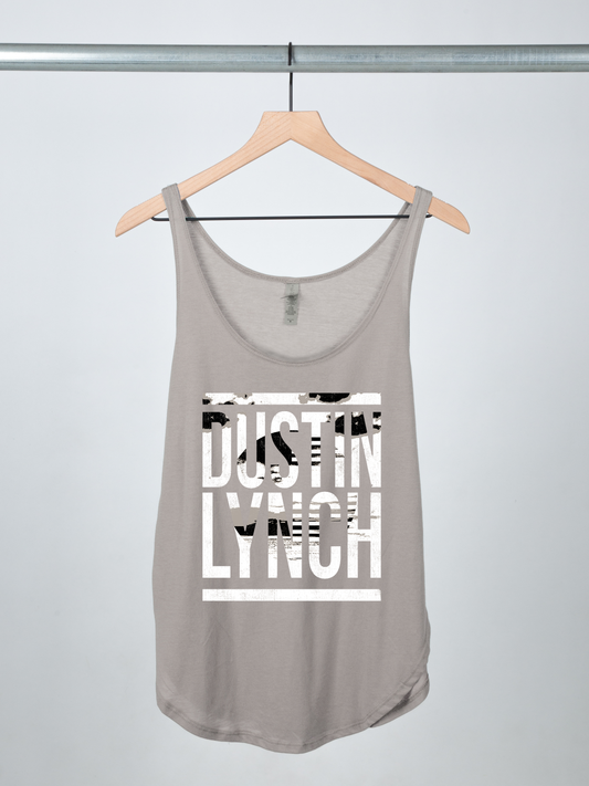 Sunset grey flowy ladies tank Dustin Lynch