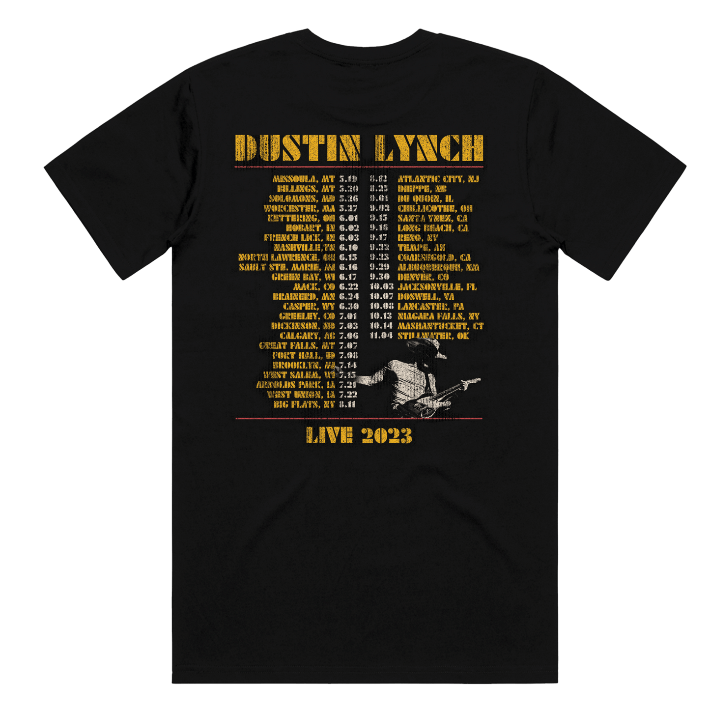Live Tour Tee '23 - Black