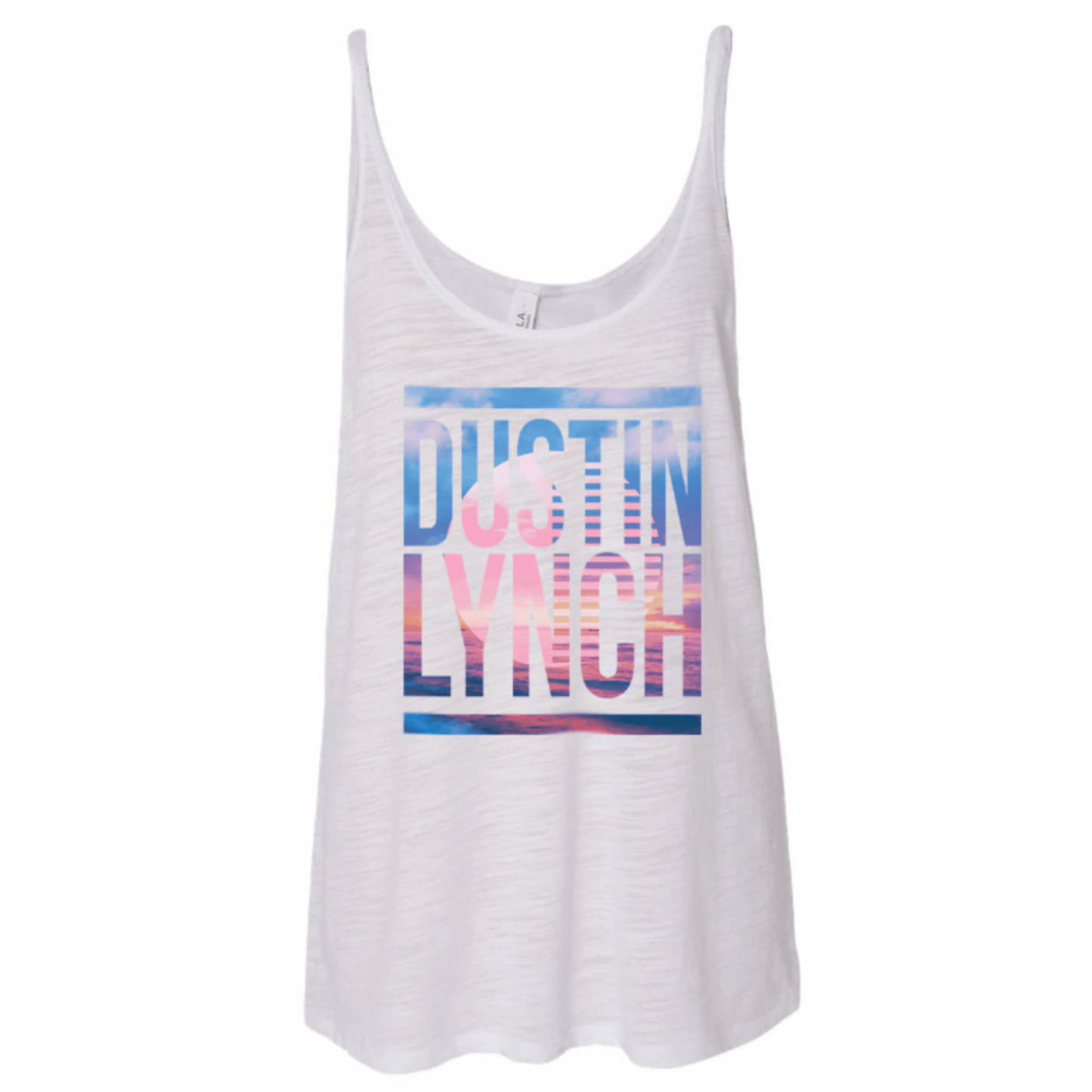 Ladies Sunset Tank - White