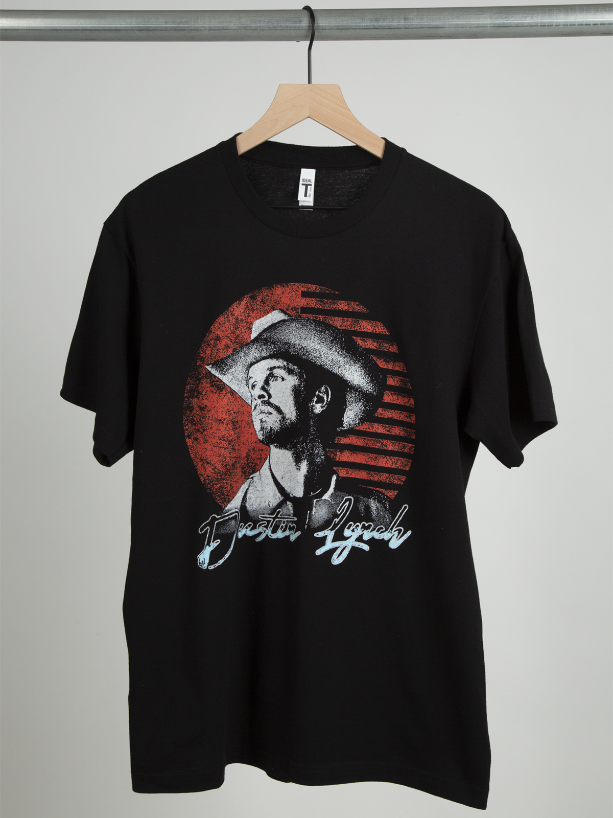 2021 face tee black front Dustin Lynch