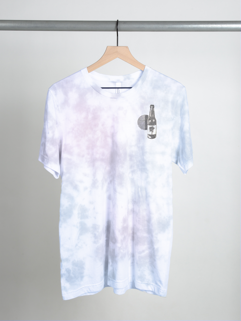 Drinkin' bout you tie dye tee front Dustin Lynch