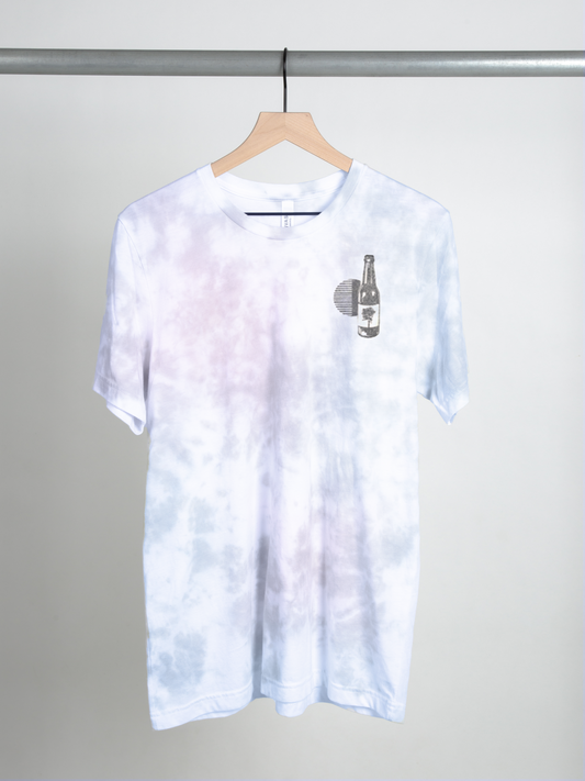 Drinkin' bout you tie dye tee front Dustin Lynch