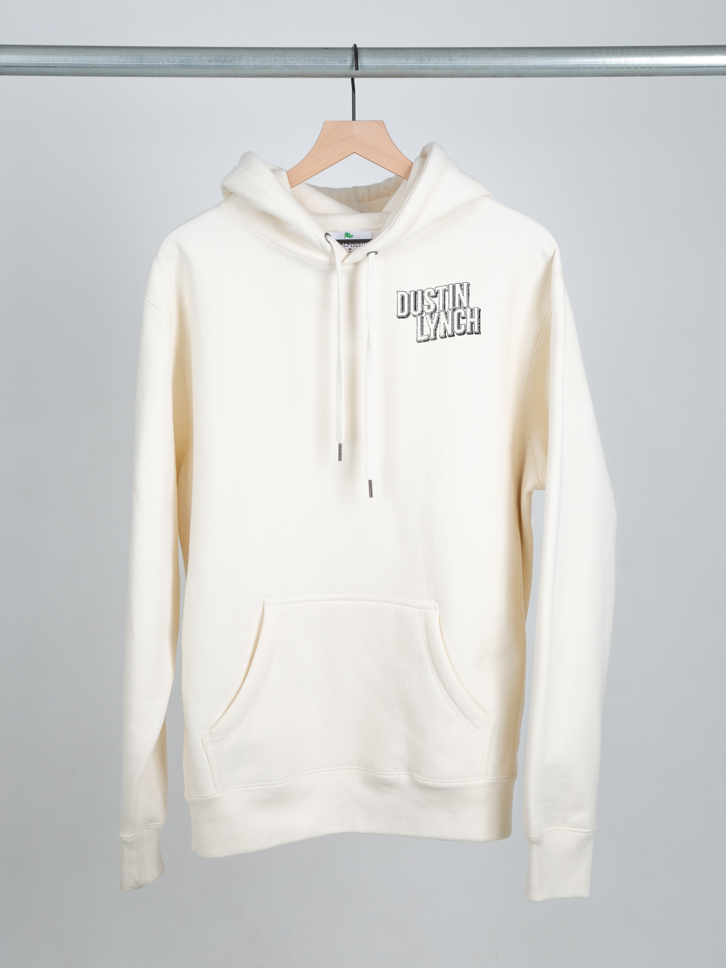 Horseshoes and roses cream hoodie front Dustin Lynch
