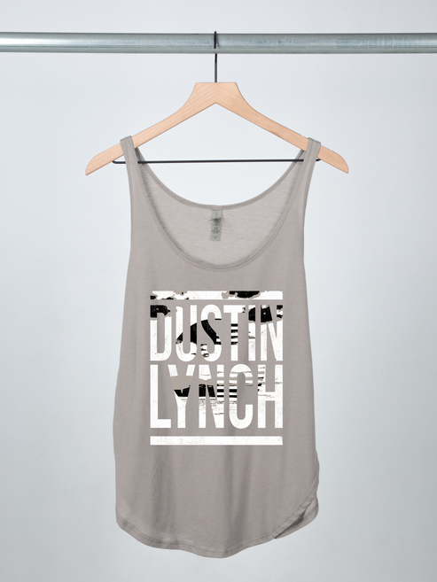 Sunset grey flowy ladies tank Dustin Lynch 