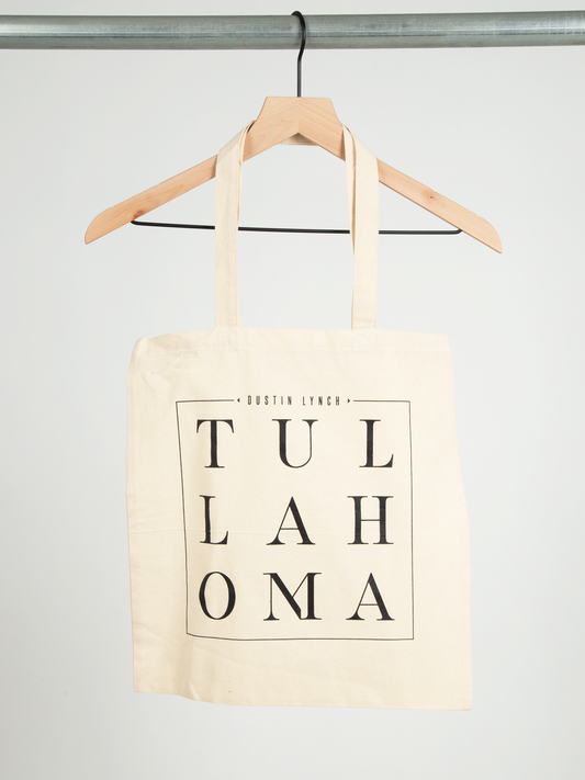 Tullahoma canvas tote bag front Dustin Lynch 