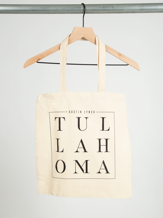 Tullahoma canvas tote bag front Dustin Lynch